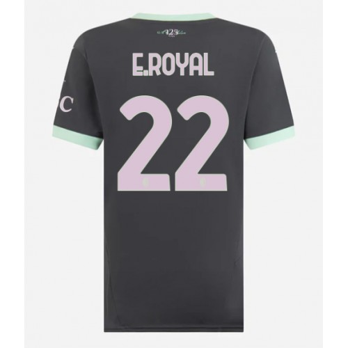 Dámy Fotbalový dres AC Milan Emerson Royal #22 2024-25 Třetí Krátký Rukáv